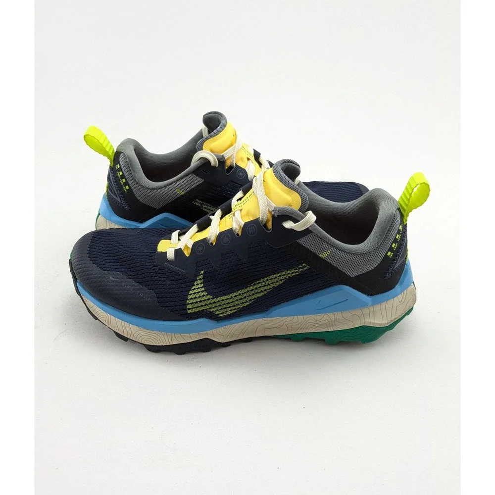 Womens Nike Wildhorse 8 Trail Obsidian Blue Volt Running Shoes DR2689-400 Size 7